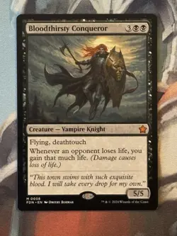 Bloodthirsty Conqueror Foundations 0058 Mythic Rare MTG - Image 1