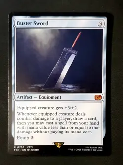 MTG Buster Sword Final Fantasy Regular #255 Fresh Pull Mint Condition 🔥 - Image 1