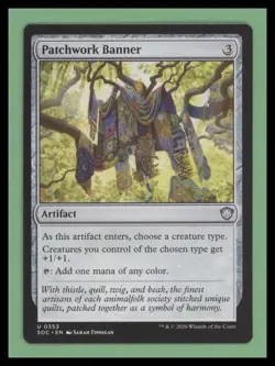 1 x Patchwork Banner - Commander: Secrets of Strixhaven - NM-Mint - MTG - Image 1
