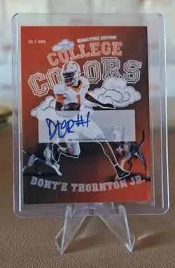 2024 Onit Dont'e Thornton Jr. Auto College Colors /400 Rookie - Image 1