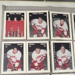 Cornell Hockey Boosters Card Lot 1992-93 College Card Collection Hughes 29 cards - Image 2