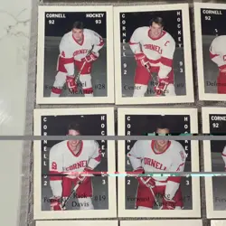 Cornell Hockey Boosters Card Lot 1992-93 College Card Collection Hughes 29 cards - Image 4