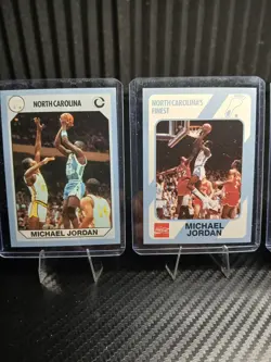 Micheal Jordan Shaquille O'Neil College Basketball cards Lot of 5 - Image 2