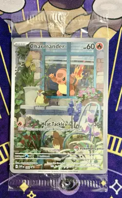 Pokemon Charmander SVP 044 Pokemon Center Stamped Promo Obsidian Flames Sealed!! - Image 1