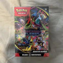 Pokemon TCG Mega Evolution Phantasmal Flames Booster Bundle 6 Packs English 2025 - Image 1