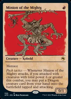MTG Minion of the Mighty (Showcase) [Dungeons & Dragons: Adventures in t - Image 1