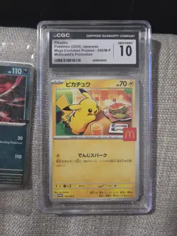 PIKACHU 020/M-P Mcdonald's Promo Pokemon Japanese PSA 10 + Ebgames Yveltal Promo - Image 1