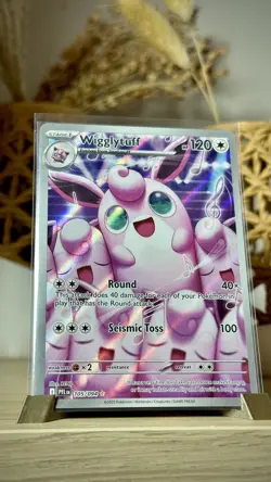 Pokemon TCG Phantasmal Flames Wigglytuff #105/094 Illustration Rare NM - Image 1