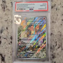 2023-25 Pokemon SV Black Star Promos Charmander #044 PSA 10 GEM MINT - Image 1