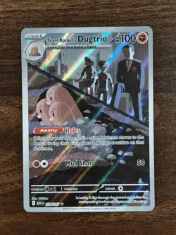 Team Rocket's Dugtrio 239/217 Me: Ascended Heroes Pokemon TCG Illustration Rare - Image 1