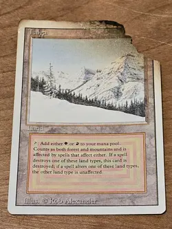 MTG Revised Taiga Dual Land Magic the Gathering Rare #3 - Image 1