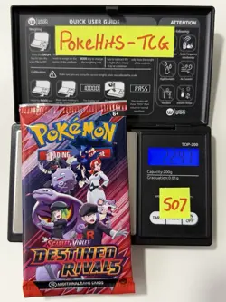 (HEAVY)🔥22.47g Pokemon TCG Destined Rivals Booster Pack Factory Sealed✅ - Image 1