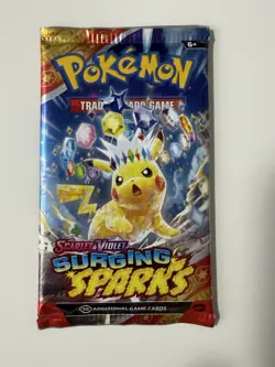 (SOLID)🔥 22.35g Pokemon TCG Surging Sparks Booster Pack Factory Sealed✅ - Image 2