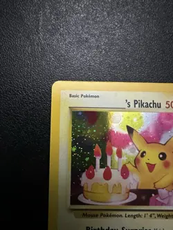 Pokemon Birthday Pikachu holofoil Black Star promo #24 - Image 3
