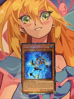 Super Quantum Blue Layer 1st Edition Collector's Rare RA05-EN009 Yu-Gi-Oh! - Image 1