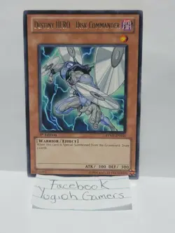 YUGIOH DESTINY HERO - DISK COMMANDER RARE LIGHT PLAYED - Image 1
