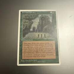 Magic the Gathering Sylvan Library 4th ED Rare Green Enchantment MTG Card 1995 - Image 1