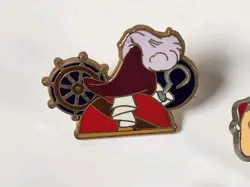 Disney Trading Pins- Peter Pan Captain Hook Tinkerbell Pins Lot Of 7 - Image 2