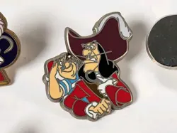 Disney Trading Pins- Peter Pan Captain Hook Tinkerbell Pins Lot Of 7 - Image 3