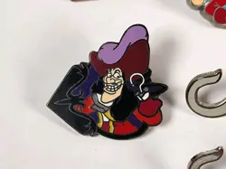 Disney Trading Pins- Peter Pan Captain Hook Tinkerbell Pins Lot Of 7 - Image 5