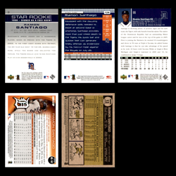 Ramon Santiago Lot 5 Different Baseball Cards 2003-2010 Detroit Tigers Set MLB - Image 2