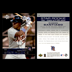 Ramon Santiago Lot 5 Different Baseball Cards 2003-2010 Detroit Tigers Set MLB - Image 3