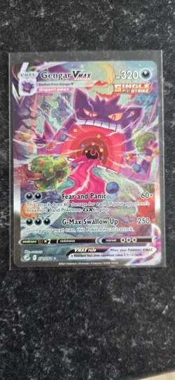 Pokemon Gengar VMAX Alternate Art Secret 271/264 Swsh08: Fusion Strike Holo Card - Image 4