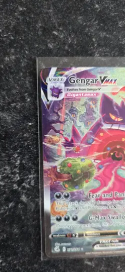 Pokemon Gengar VMAX Alternate Art Secret 271/264 Swsh08: Fusion Strike Holo Card - Image 5