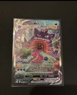 Pokemon Gengar VMAX Alternate Art Secret 271/264 Swsh08: Fusion Strike Holo Card - Image 1