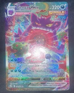 Pokemon Gengar VMAX 271/264 Alt Alternate Art Secret Rare Fusion Strike Damaged - Image 1