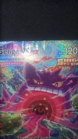 Pokemon Gengar VMAX 271/264 Alt Alternate Art Secret Rare Fusion Strike Damaged - Image 2