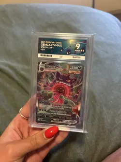 Pokemon Gengar VMAX Alternate Art Secret 271/264 Fusion Strike - ACE 9 MINT - Image 1