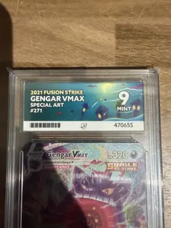 Pokemon Gengar VMAX Alternate Art Secret 271/264 Fusion Strike - ACE 9 MINT - Image 4