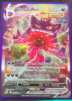 Gengar Vmax 271/264 Fusion Strike Secret Rare Alternate Art Pokemon Card CUSTOM - Image 1
