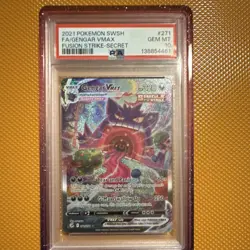 Pokemon Gengar VMAX Alternate Art Secret Rare PSA 10 Fusion Strike 271/264 Holo - Image 1