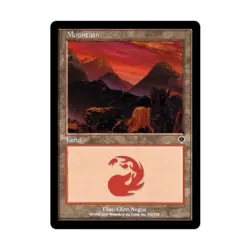 WOTC MtG Invasion Mountain #345 (C) (Foil) VG - Image 1