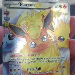 (MP) Pokemon Flareon EX Full Art Ultra Rare Holo Basic Generations RC28/RC32 - Image 5