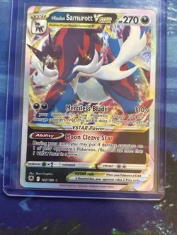 Pokemon TCG Hisuian Samurott VSTAR 102/189 Astral Radiance Ultra Rare NM - Image 1