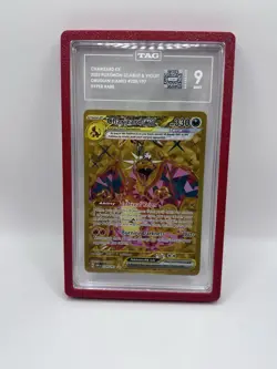 Pokemon TCG Charizard ex Hyper Rare SV03 Obsidian Flames Holo TAG 9 #228/197 - Image 1