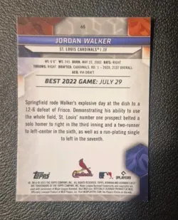 2023 Bowman's Best - Jordan Walker #65 (RC) - Image 2
