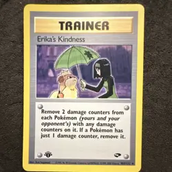 1st Edition Erika’s Kindness Rare 103/132 - Gym Challenge - Near Mint - Image 1