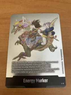 Energy Marker Silver E-72 Fusion World Dragon Ball Card SB02 English Bandai NM - Image 1