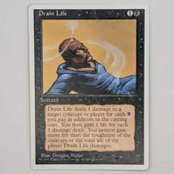 Drain Life 4th Edition Fourth 4ED Magic the Gathering MTG Card NM - Image 1