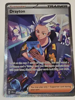 Drayton 244/191 SV08: Surging Sparks Special Illustration Rare Pokemon Card - Image 1
