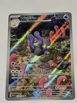 Wugtrio Paldean Fates Holo Illustration Rare Pokemon TCG Card 224/091 Full Art - Image 1