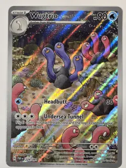 Wugtrio Paldean Fates Holo Illustration Rare Pokemon TCG Card 224/091 Full Art - Image 2
