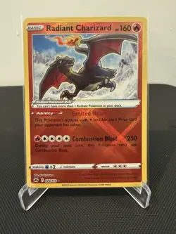 Pokemon Radiant Charizard 020/159 Crown Zenith Radiant Rare Holo Card 160 HP - Image 1