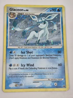 Glaceon Lv. 46 20/100 DP Majestic Dawn Holo Rare 2008 Pokemon Card LP/NM - Image 1