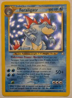 Feraligatr Neo Genesis 4/111 Holo Pokemon Card - Image 1
