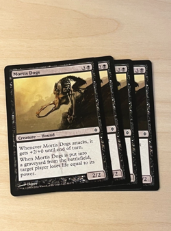 MTG - Mortis Dogs - New Phyrexia #66- Playset (X4) - Image 1